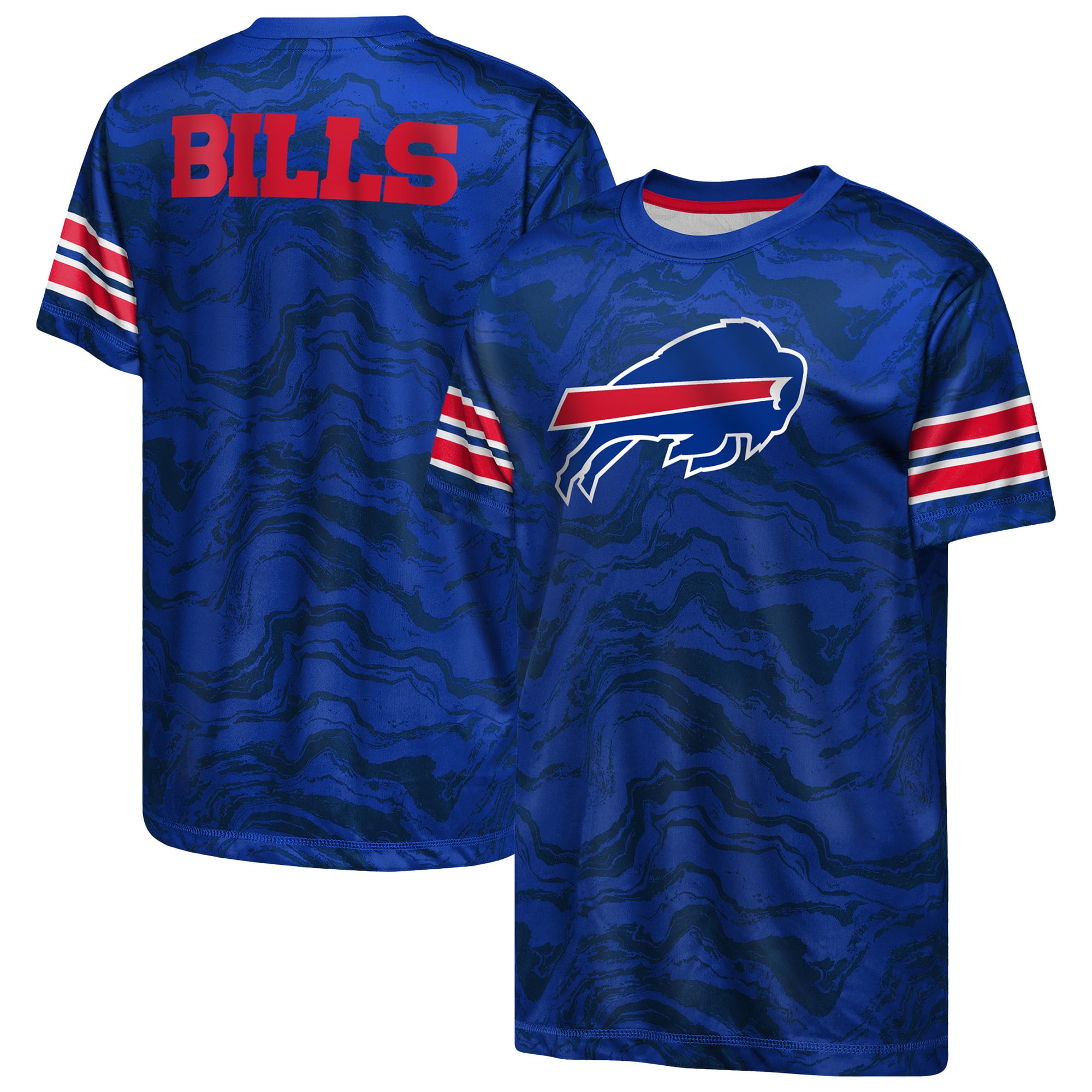 T-shirt de performance Youth Outerstuff Royal Buffalo Bills Slant Route