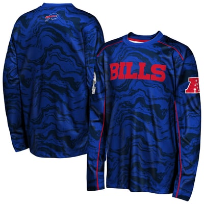 Buffalo Bills Outerstuff Youth Tailgate Performance Long Sleeve T-Shirt - Royal
