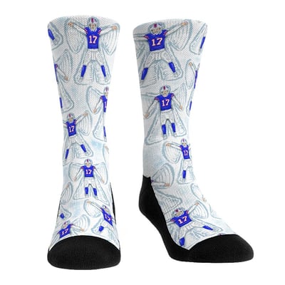 Josh Allen Buffalo Bills Rock Em Youth Player Celebration Crew Socks