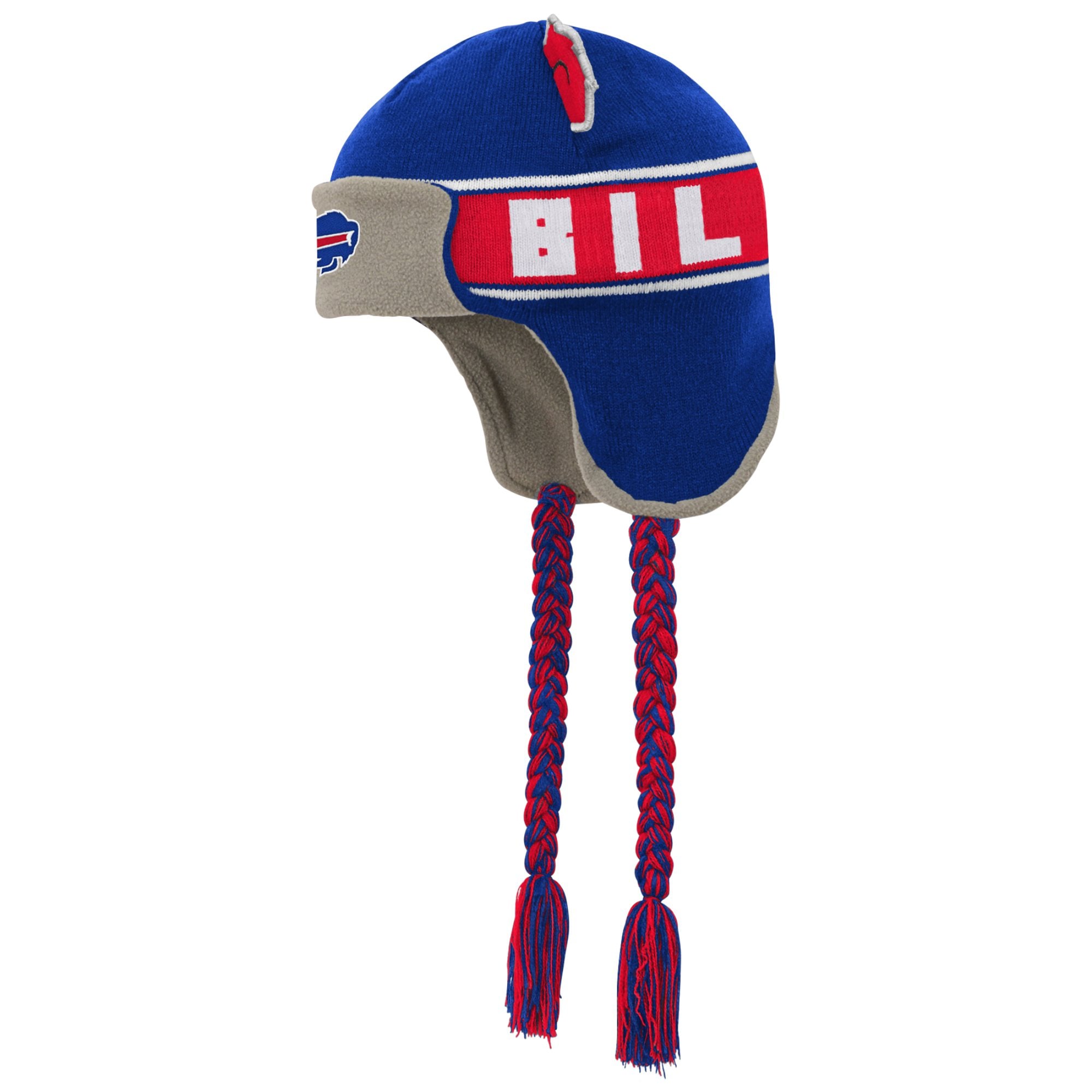 Bonnet en tricot avec oreilles de soldat des Royal Buffalo Bills pour jeunes