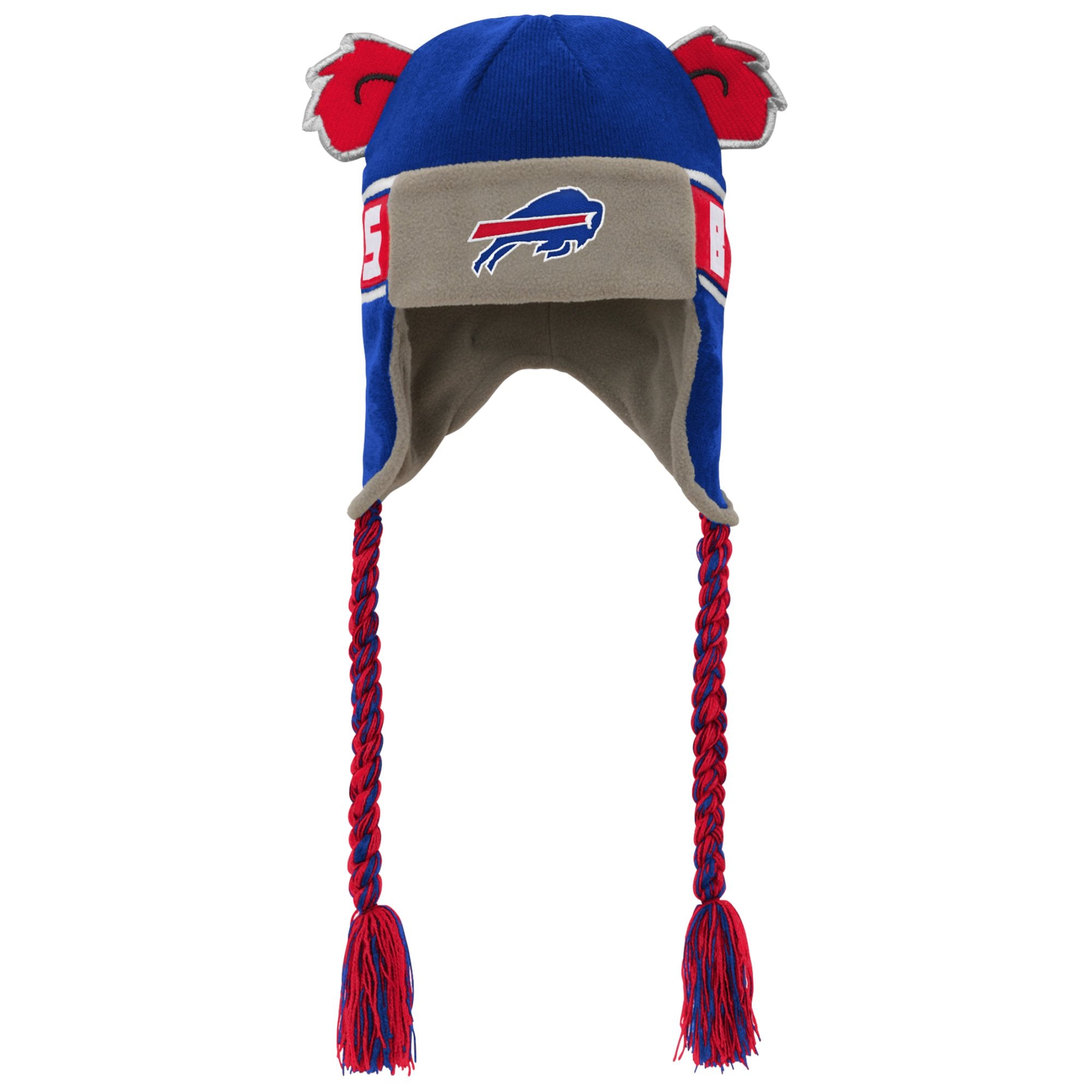 Bonnet en tricot avec oreilles de soldat des Royal Buffalo Bills pour jeunes