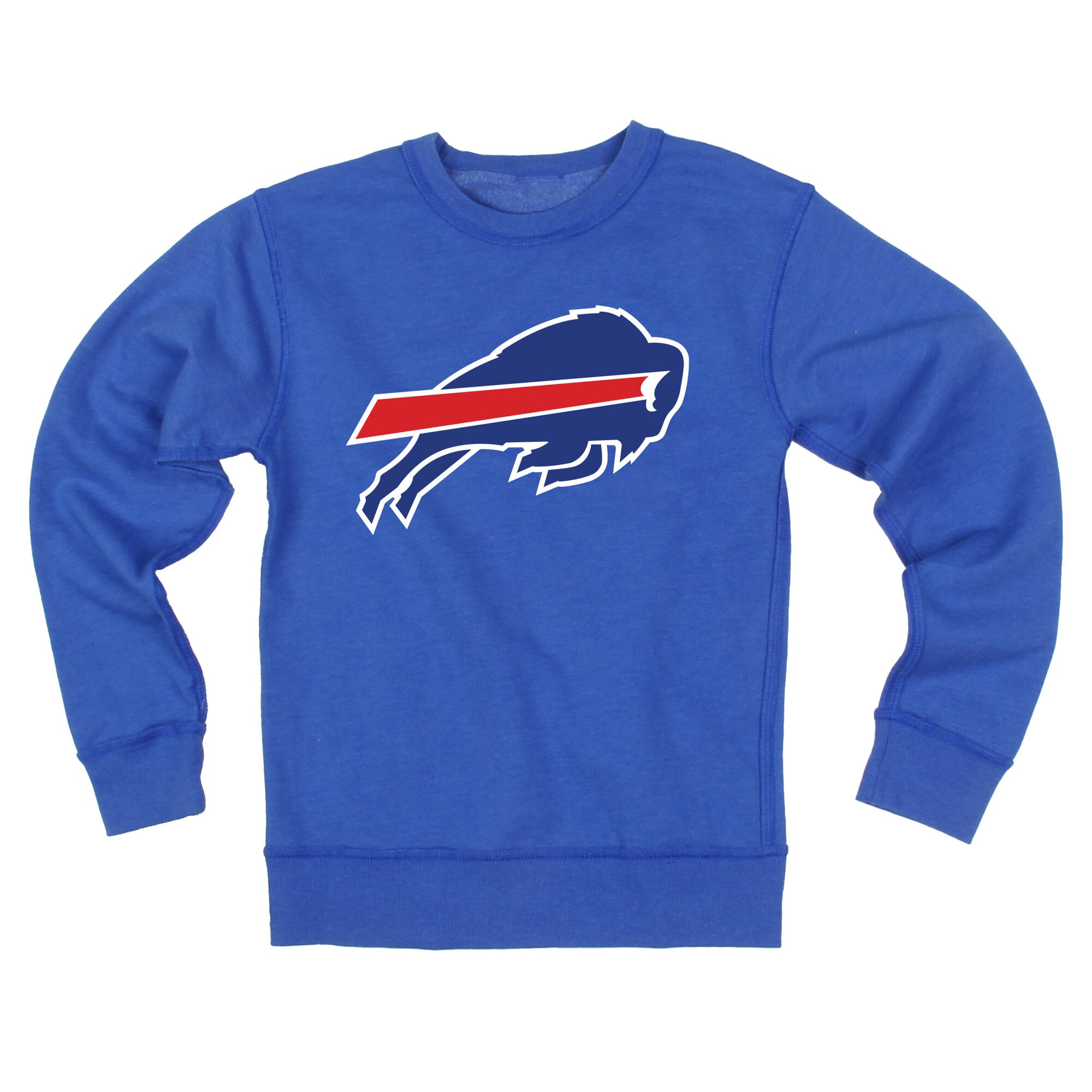 Youth Wes & Willy Royal Buffalo Bills Reversible Fleece Sweatshirt