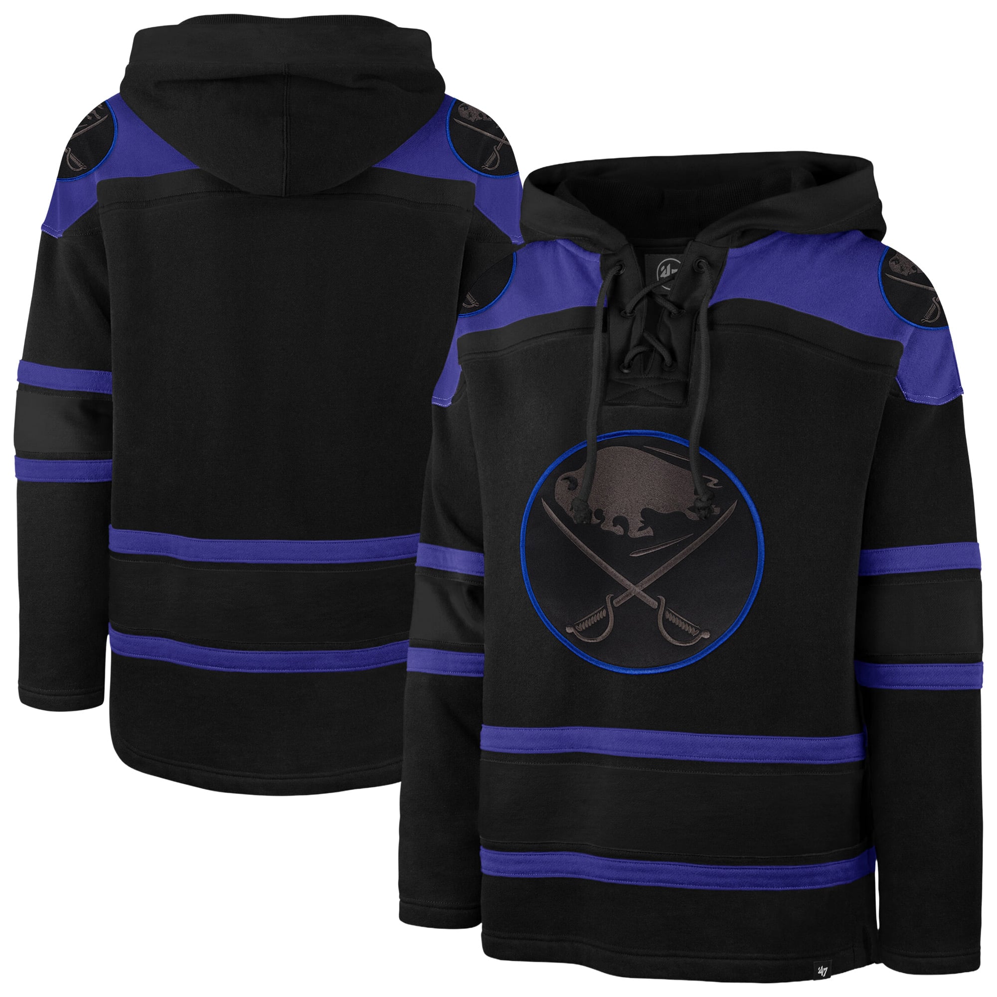 Sweat à capuche lacets Buffalo Sabres noirs '47 pour homme