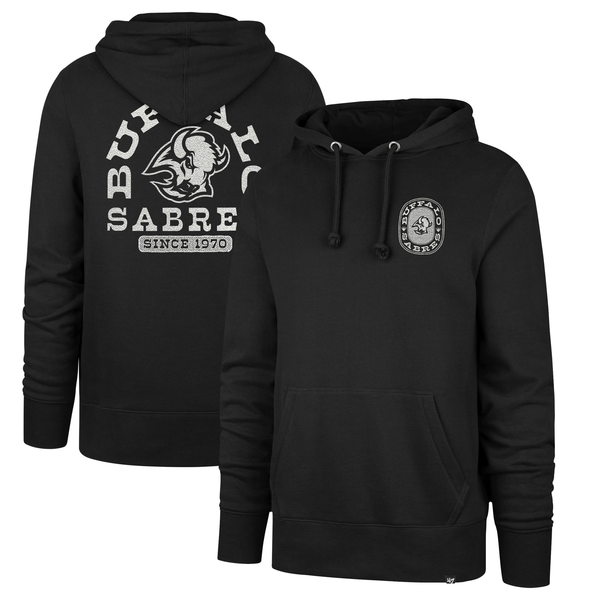 Sweat à capuche de voyage Franklin pour homme, modèle '47 Black Buffalo Sabres