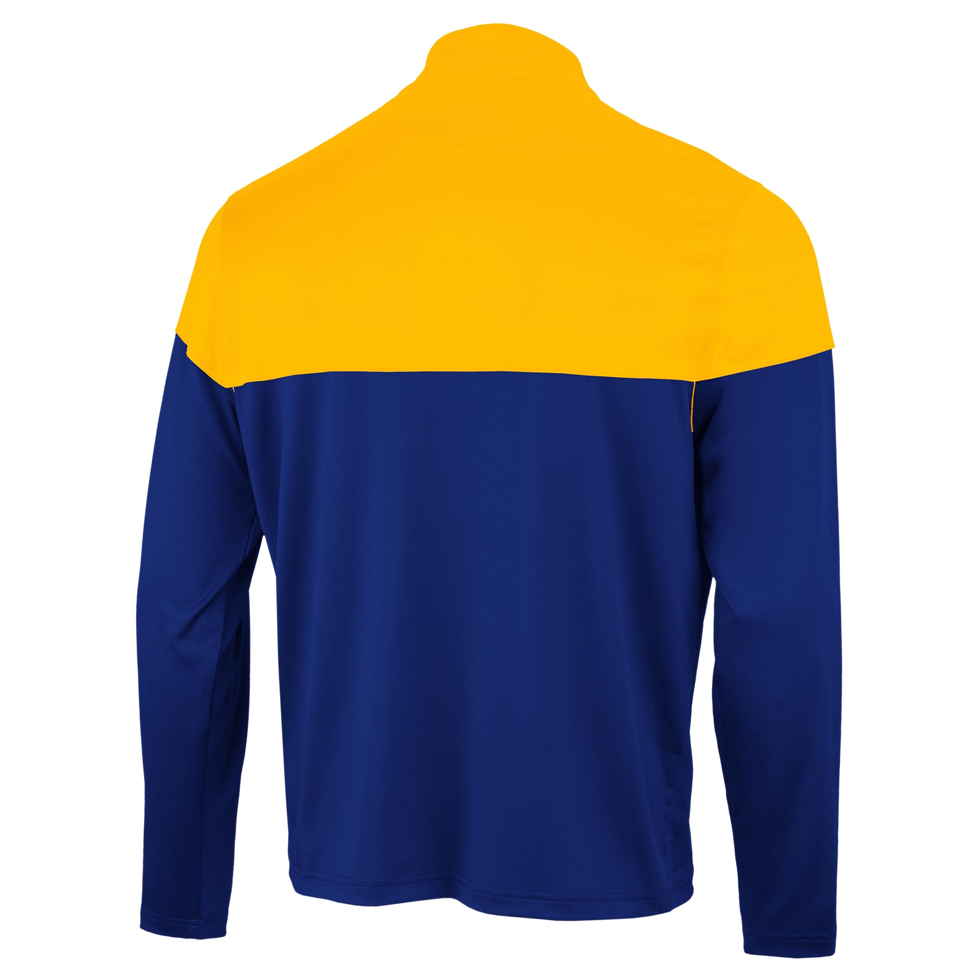 Pull à col zippé Antigua Royal/Gold Buffalo Sabres Hinder pour homme