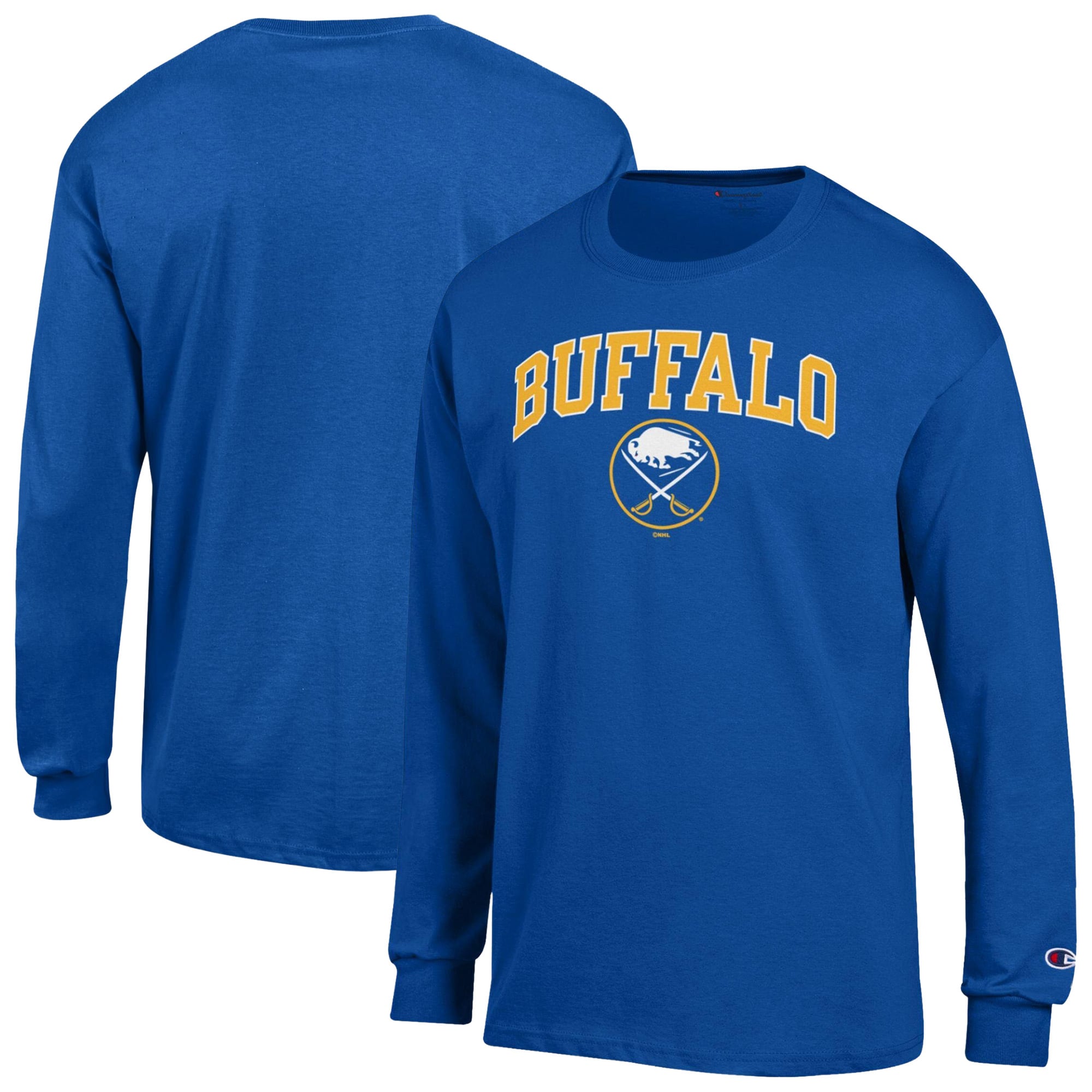 Men's Champion  Royal Buffalo Sabres Jersey Long-Sleeve T-Shirt