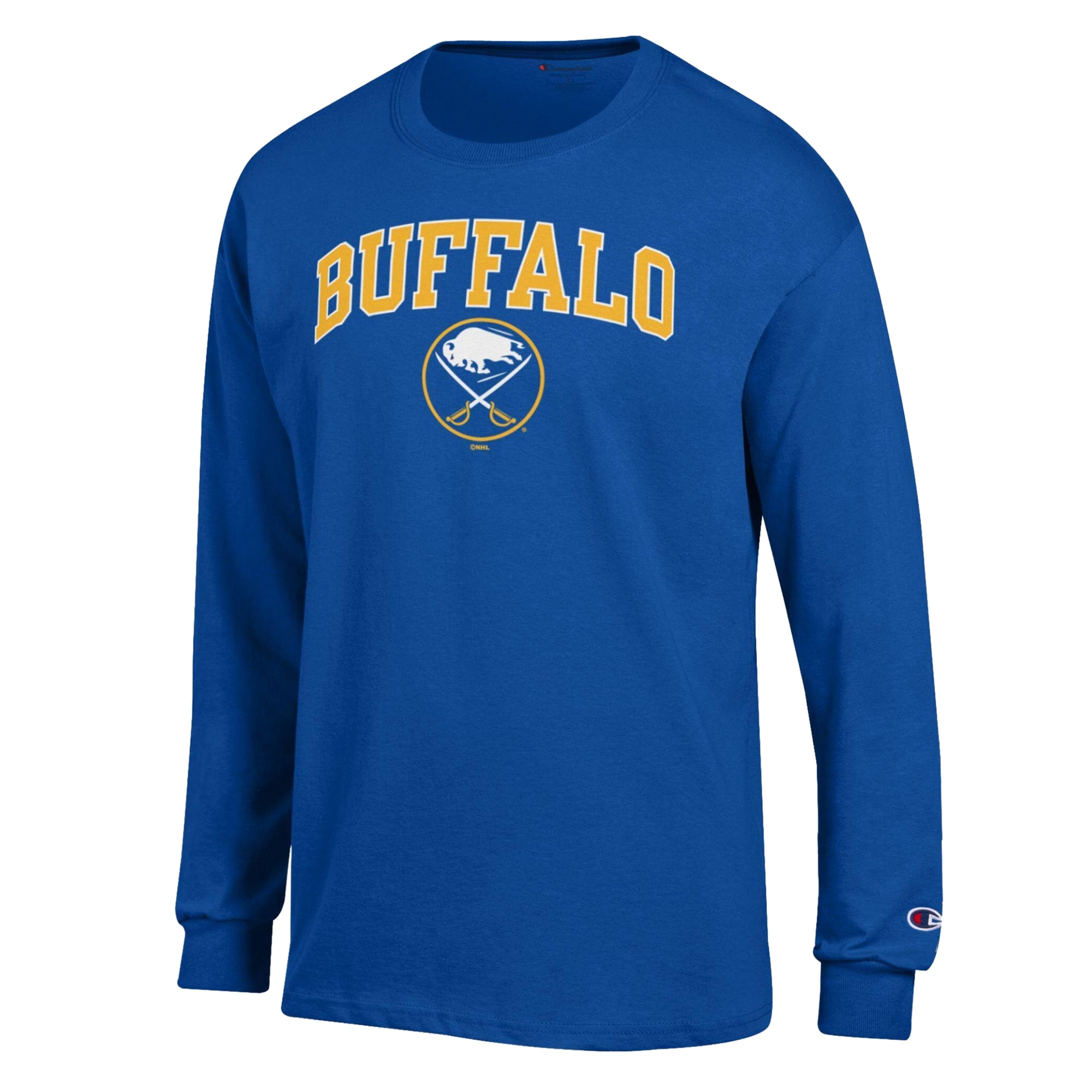 Men's Champion  Royal Buffalo Sabres Jersey Long-Sleeve T-Shirt