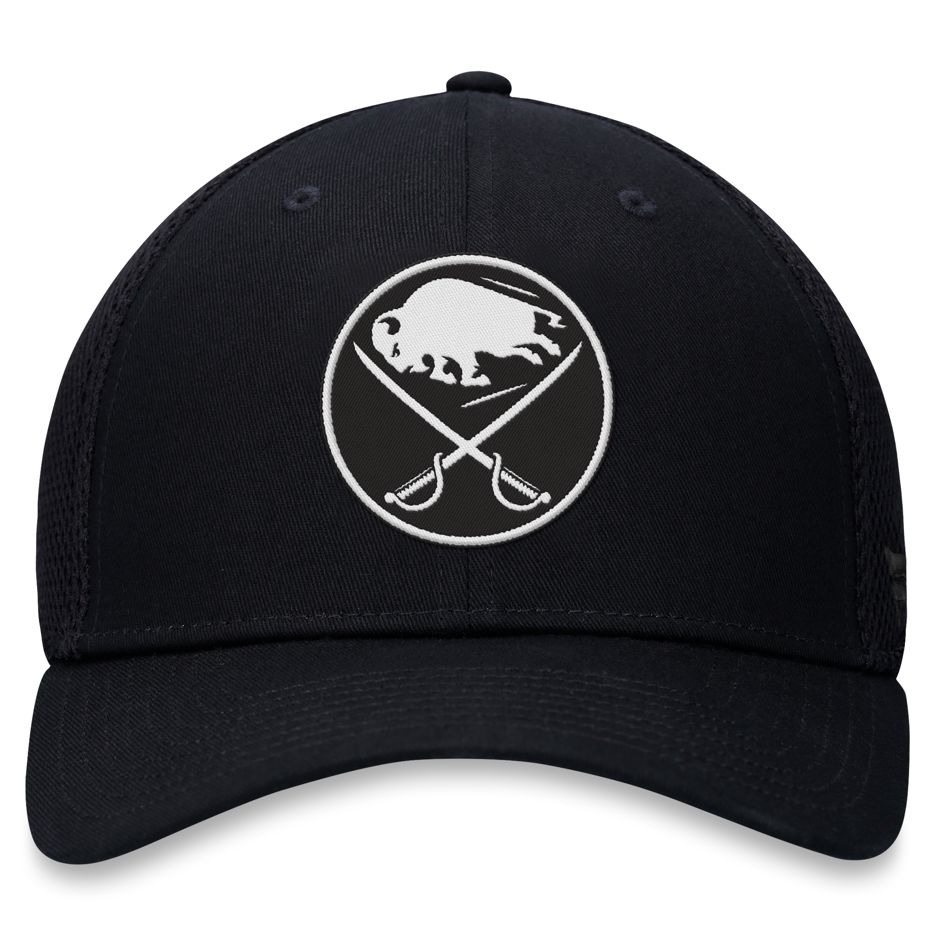 Men's Fanatics  Black Buffalo Sabres Tonal Meshback Stretch Hat