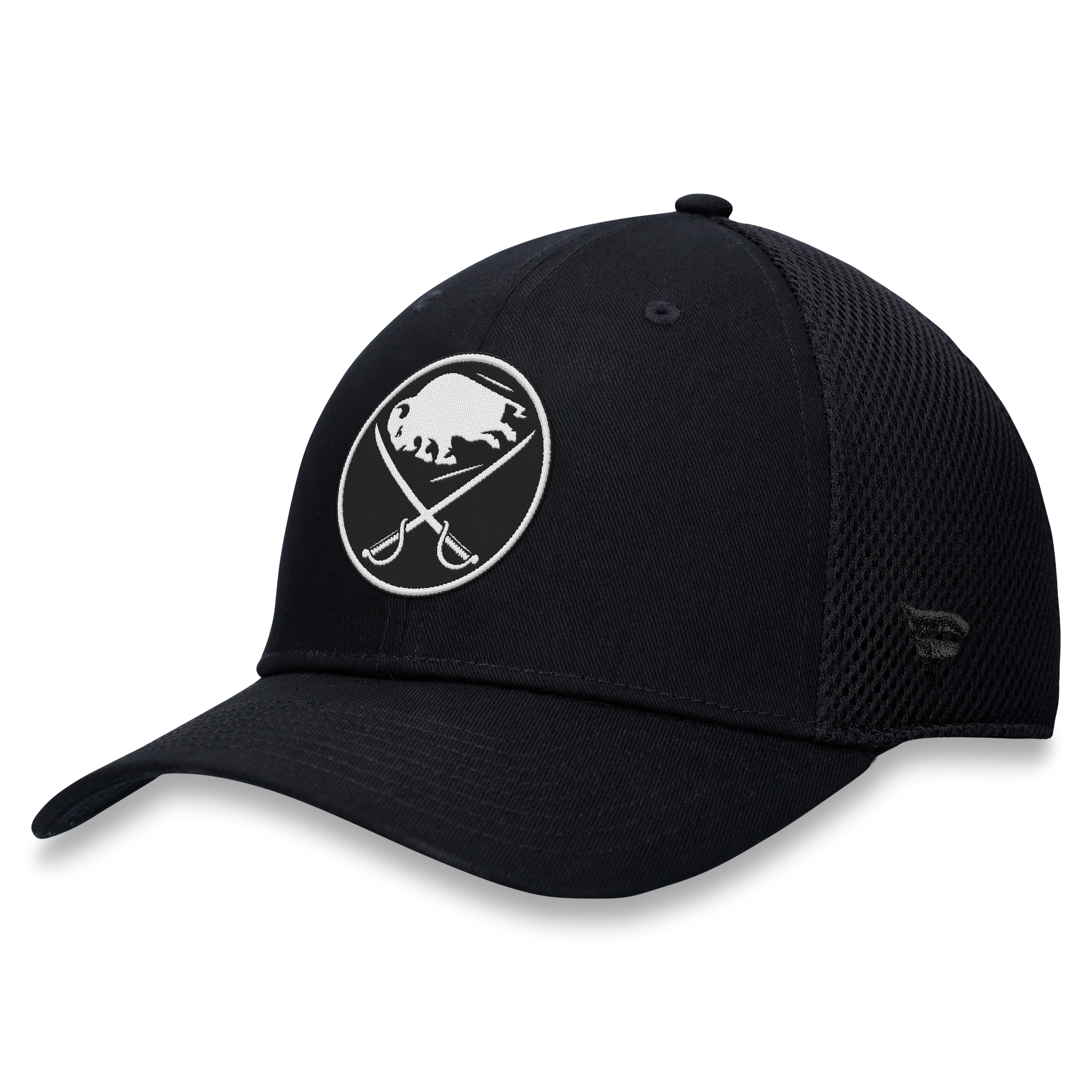 Buffalo Sabres Fanatics Tonal Meshback Stretch Hat - Black