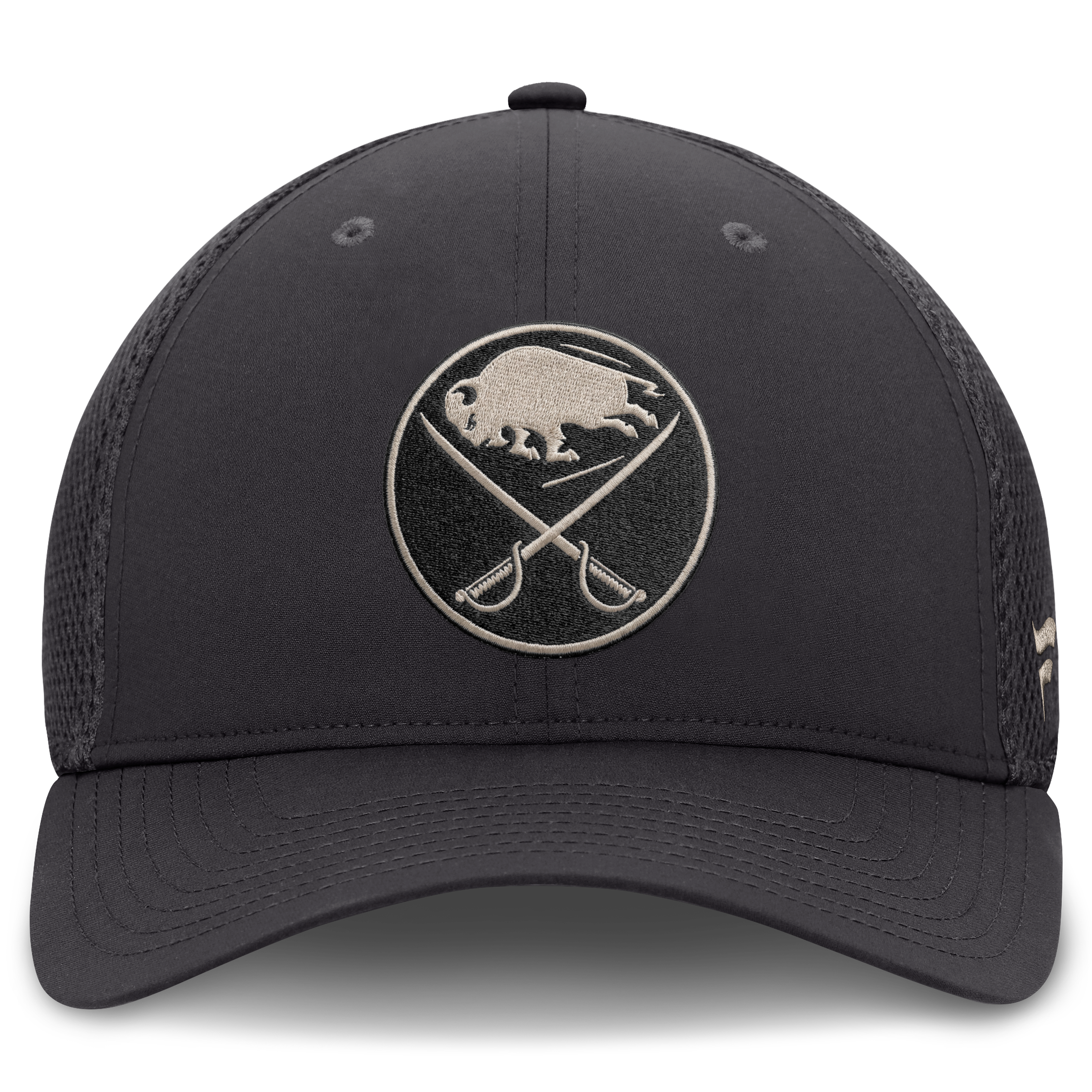 Casquette extensible Fanatics pour homme, couleur anthracite, Buffalo Sabres Road.