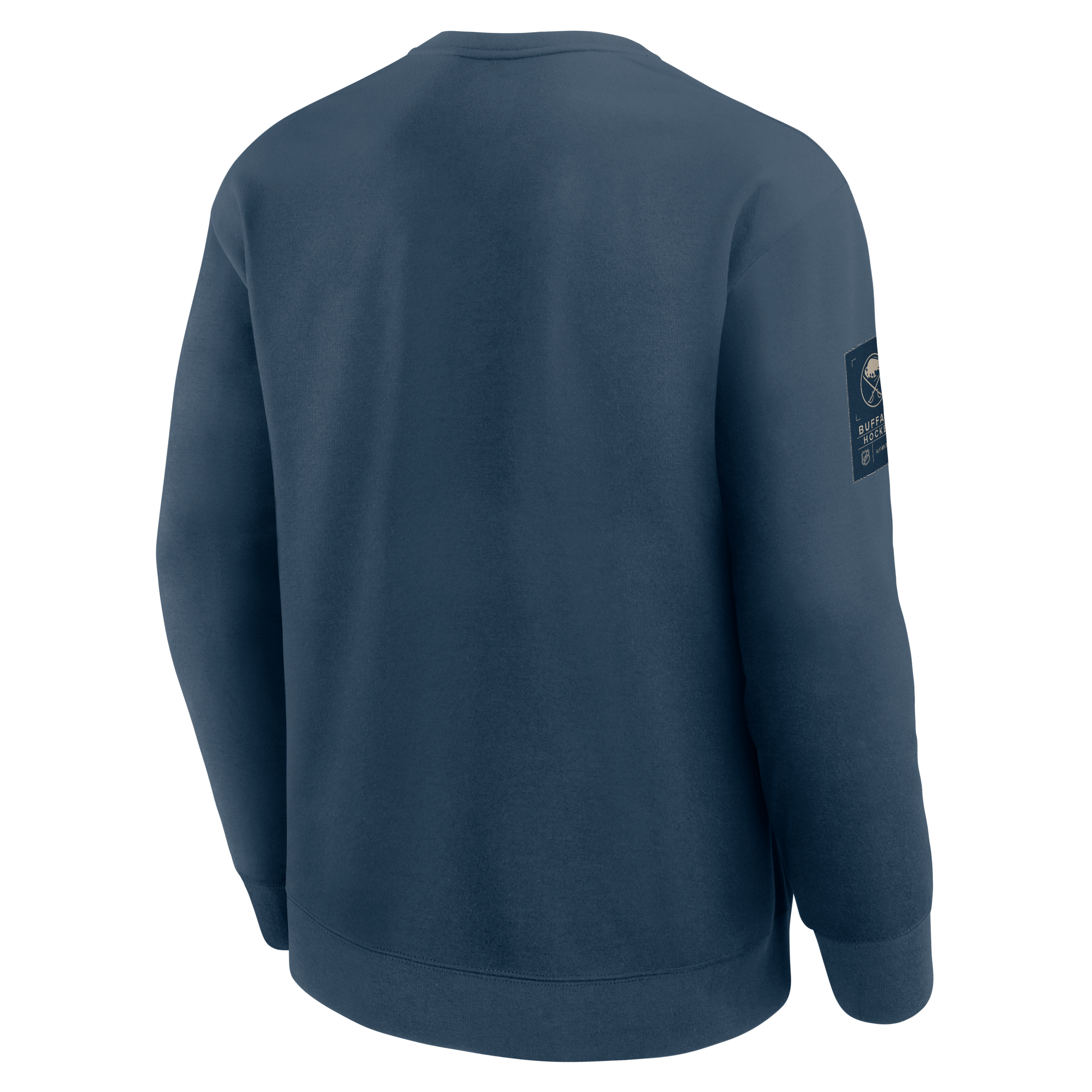 Men's Fanatics Navy Buffalo Sabres Authentic Pro Road Tri-Blend Sweatshirt