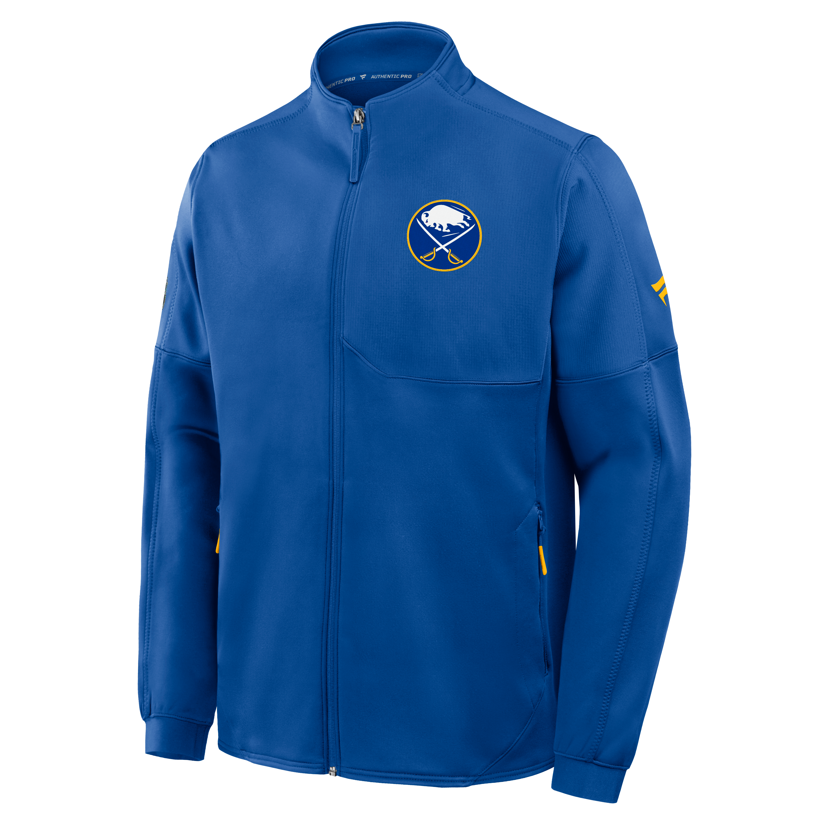 Veste polaire zippée authentique Pro Rink pour homme Fanatics Royal Buffalo Sabres