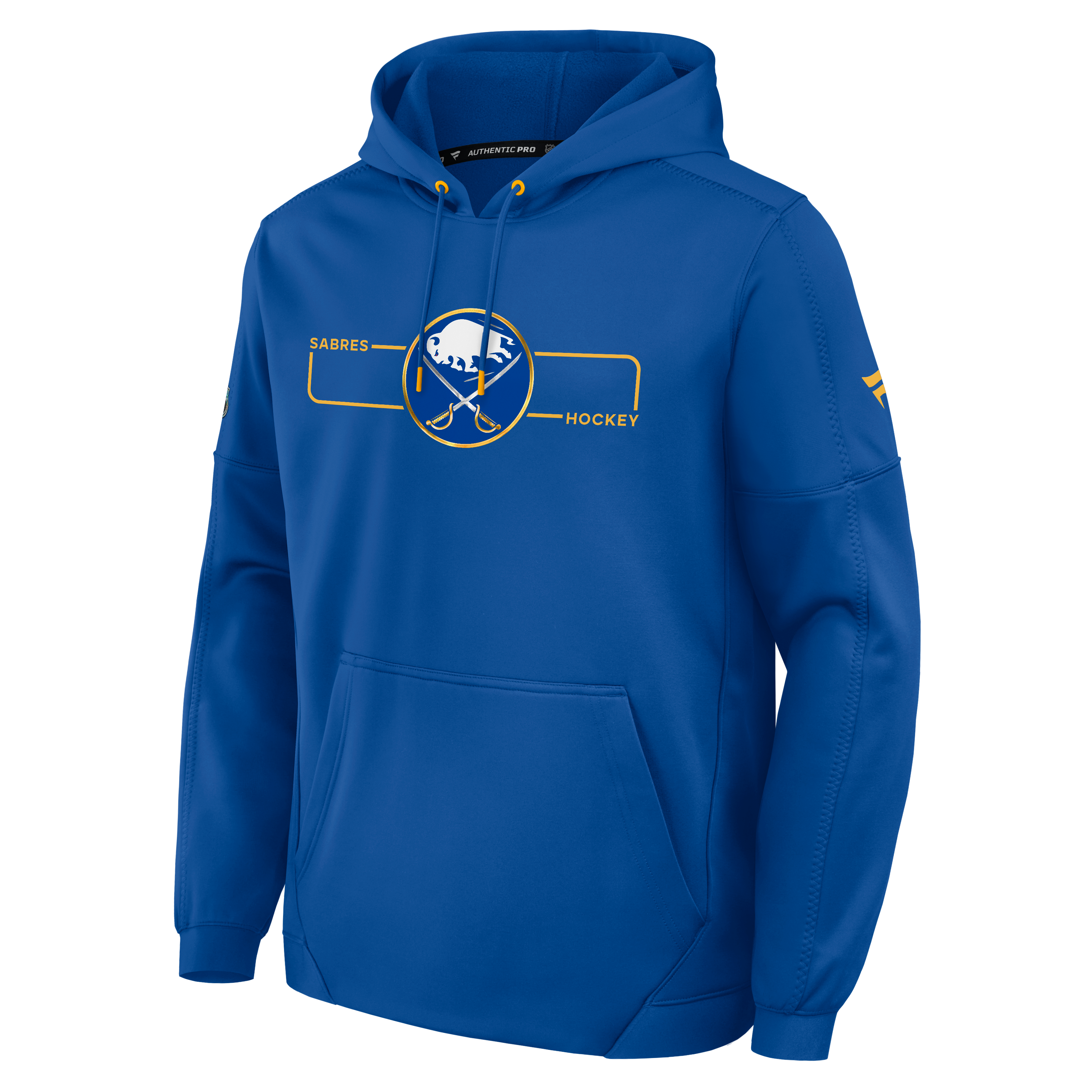 Men's Fanatics Royal Buffalo Sabres Authentic Pro Rink Fleece Pullover Hoodie