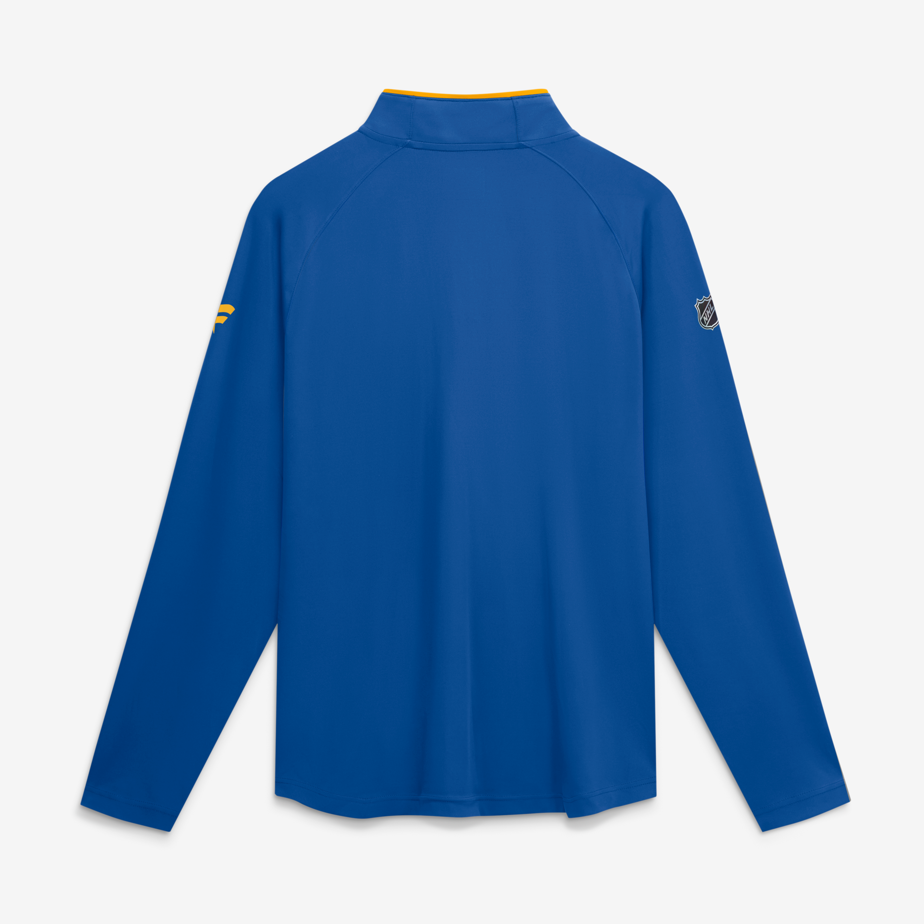 Pull-over léger à col zippé Fanatics Royal Buffalo Sabres Authentic Pro Rink pour homme