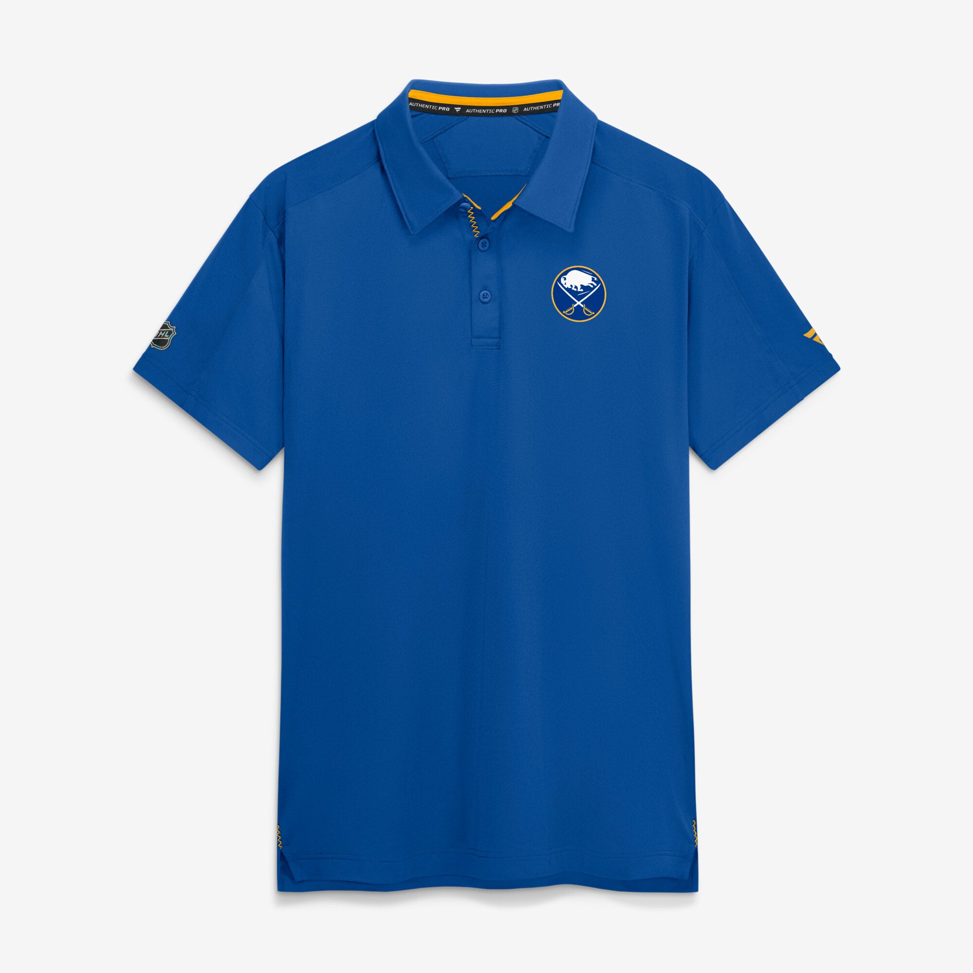 Polo de patinoire authentique Fanatics Royal Buffalo Sabres pour homme