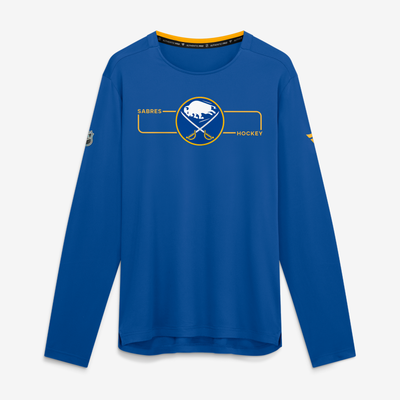 Buffalo Sabres Fanatics Authentic Pro Rink Tech Long Sleeve T-Shirt - Royal