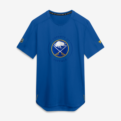 Men's Buffalo Sabres Fanatics Royal Authentic Pro Train Performance T-Shirt