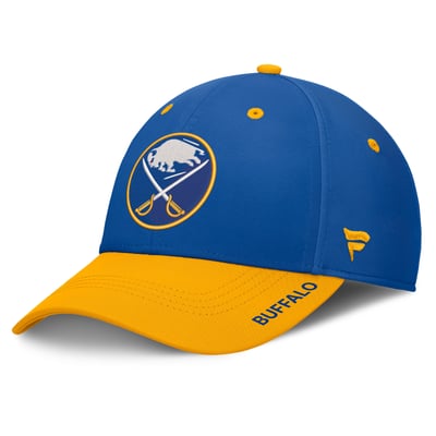 Buffalo Sabres Fanatics Authentic Pro Rink Stretch Hat - Royal/Gold