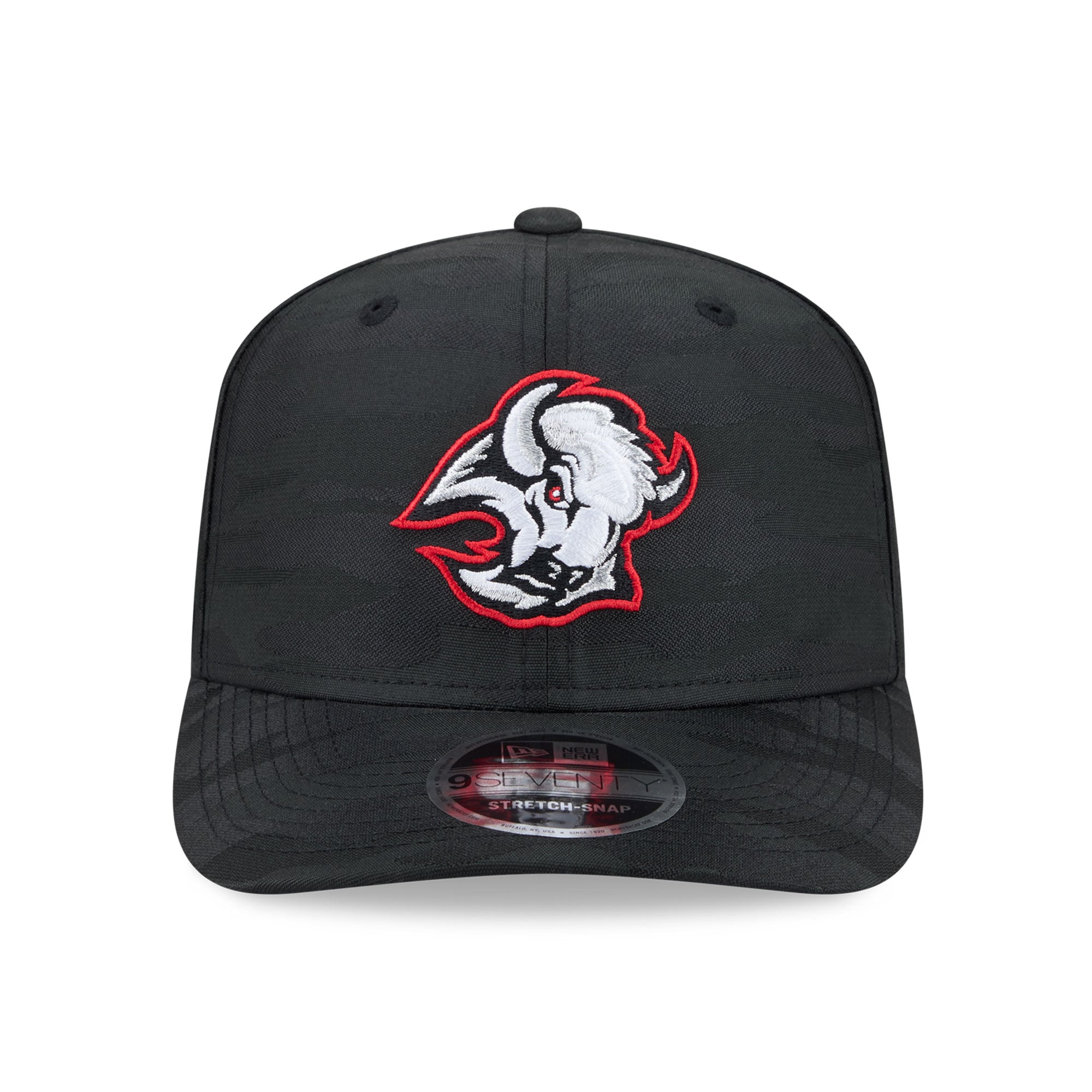 Men's New Era Black Buffalo Sabres Camo 9SEVENTY Perforated Adjustable Hat