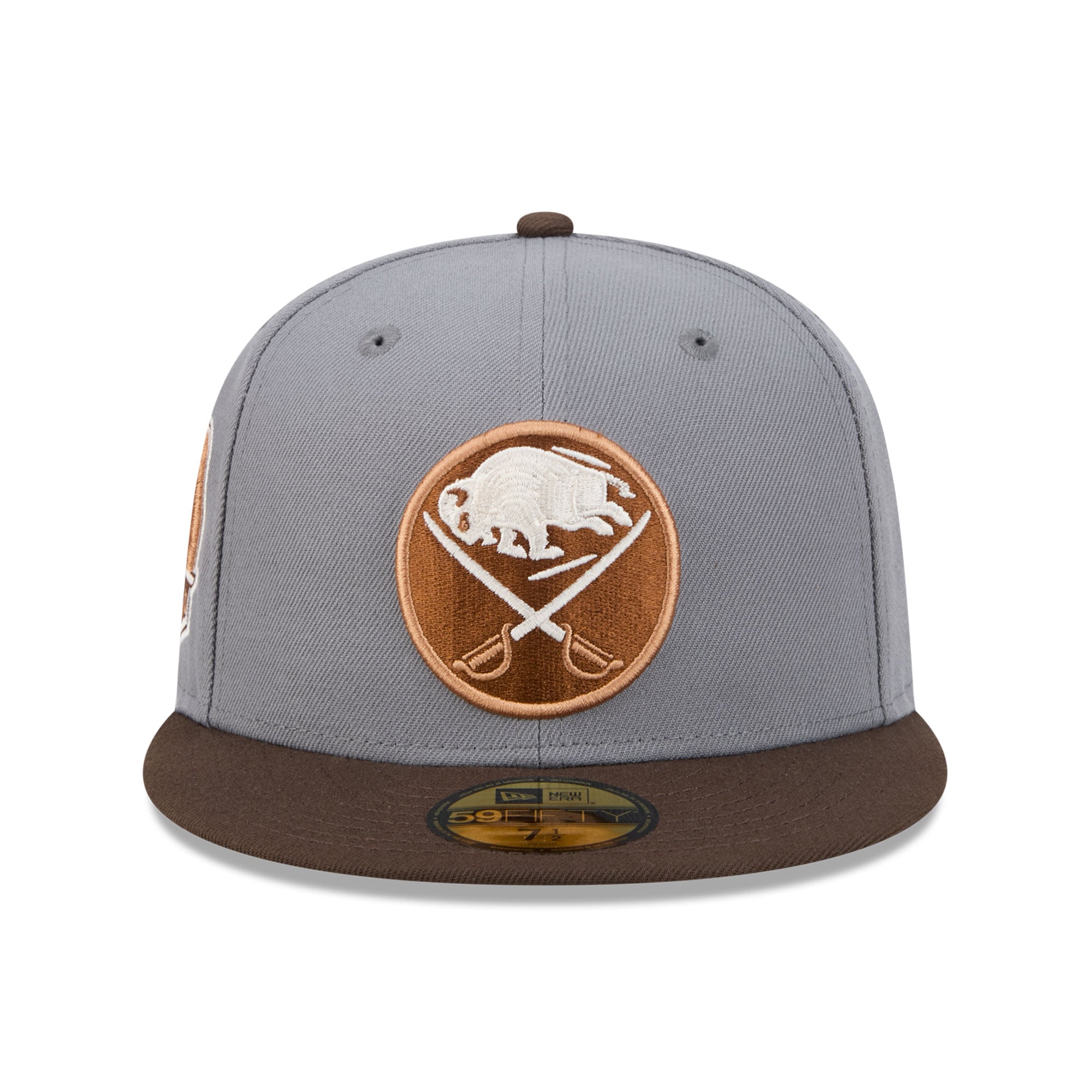 Men's New Era Charcoal/Brown Buffalo Sabres Wood Tones 59FIFTY Fitted Hat
