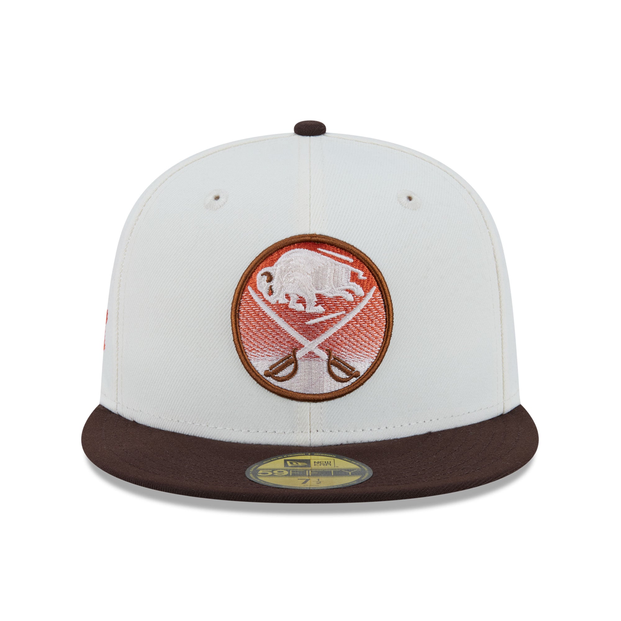 Casquette ajustée New Era 59FIFTY pour homme, couleur crème Buffalo Sabres, motif citrouille épicée