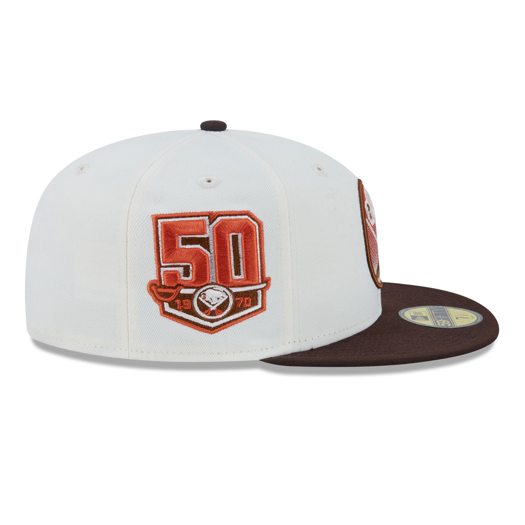 Casquette ajustée New Era 59FIFTY pour homme, couleur crème Buffalo Sabres, motif citrouille épicée