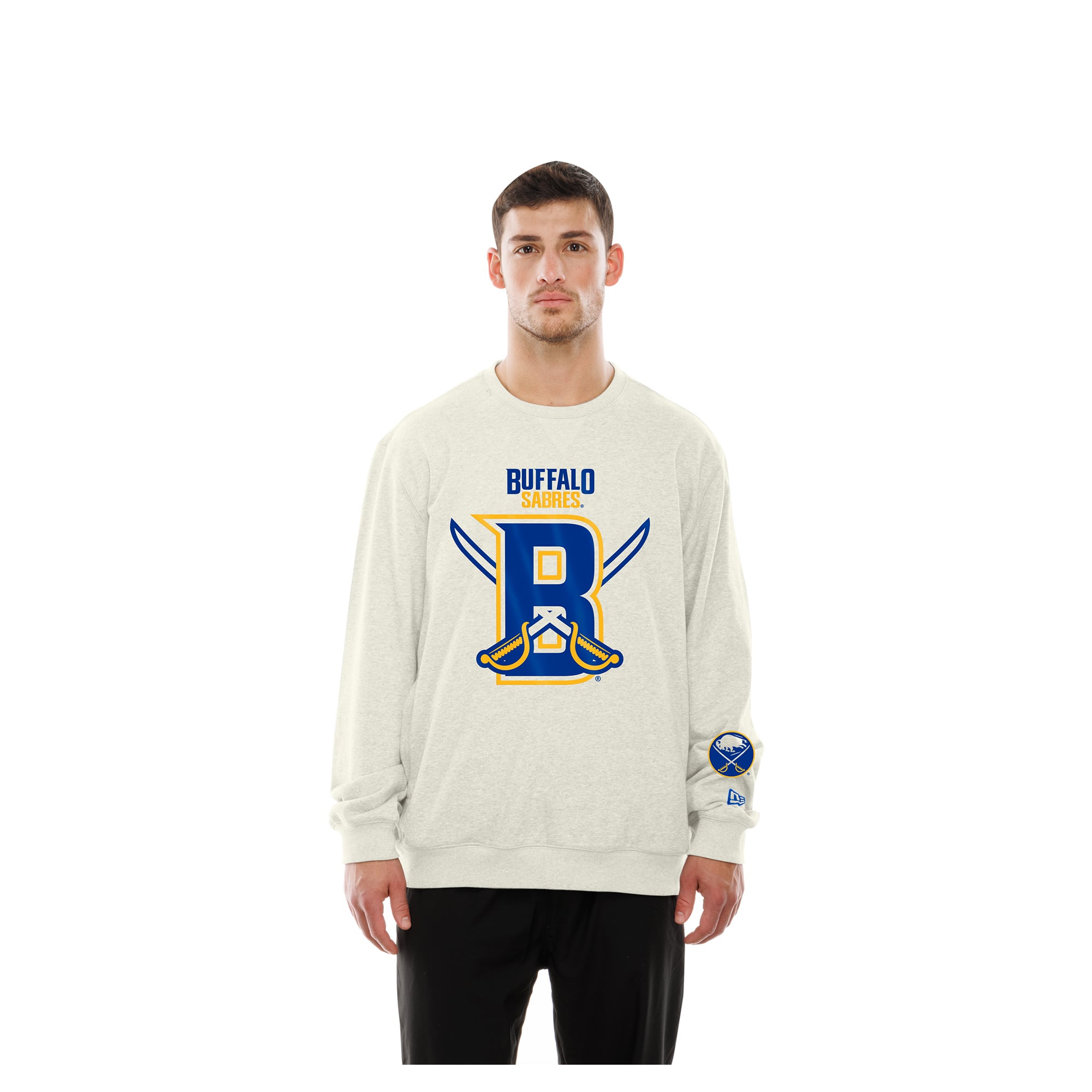 Sweat-shirt New Era Sabres Deceptor couleur sable pour homme