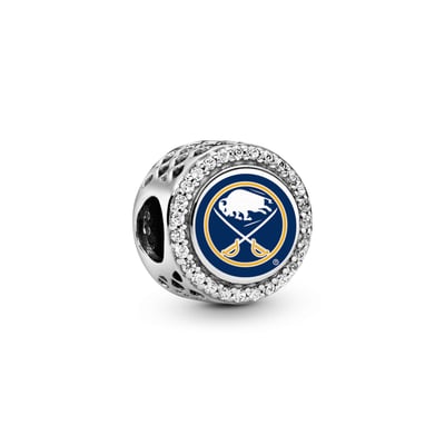 Buffalo Sabres Pandora Color Button Charm