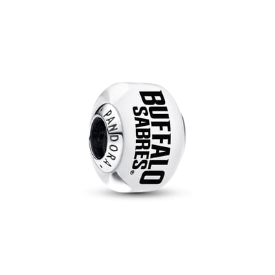 Buffalo Sabres Pandora Glass Murano Charm