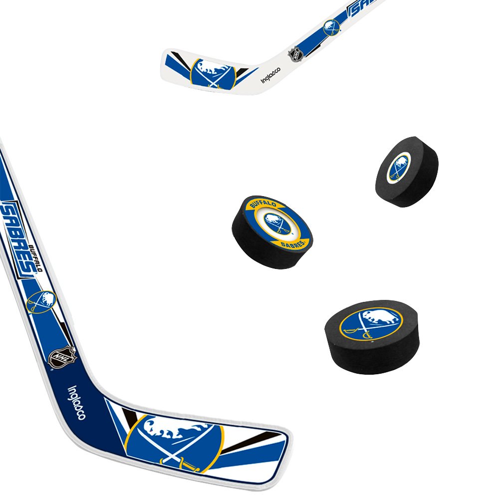 The Sports Vault Buffalo Sabres Mini Hockey Stick & Foam Puck Eight-Piece Set