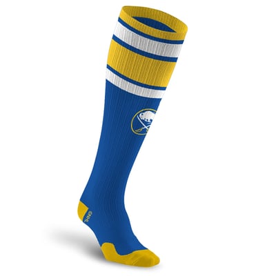 Buffalo Sabres PRO Compression Unisex  Classic Stripe Over-the-Calf Compression Socks