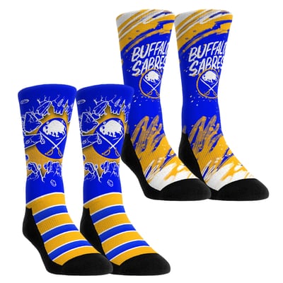  Buffalo Sabres Rock Em Unisex Ice Breaker Two-Pack Crew Socks Set - Blue