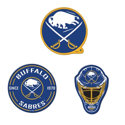Buffalo Sabres  WinCraft 3-Pack Premium Fridge Magnet Set