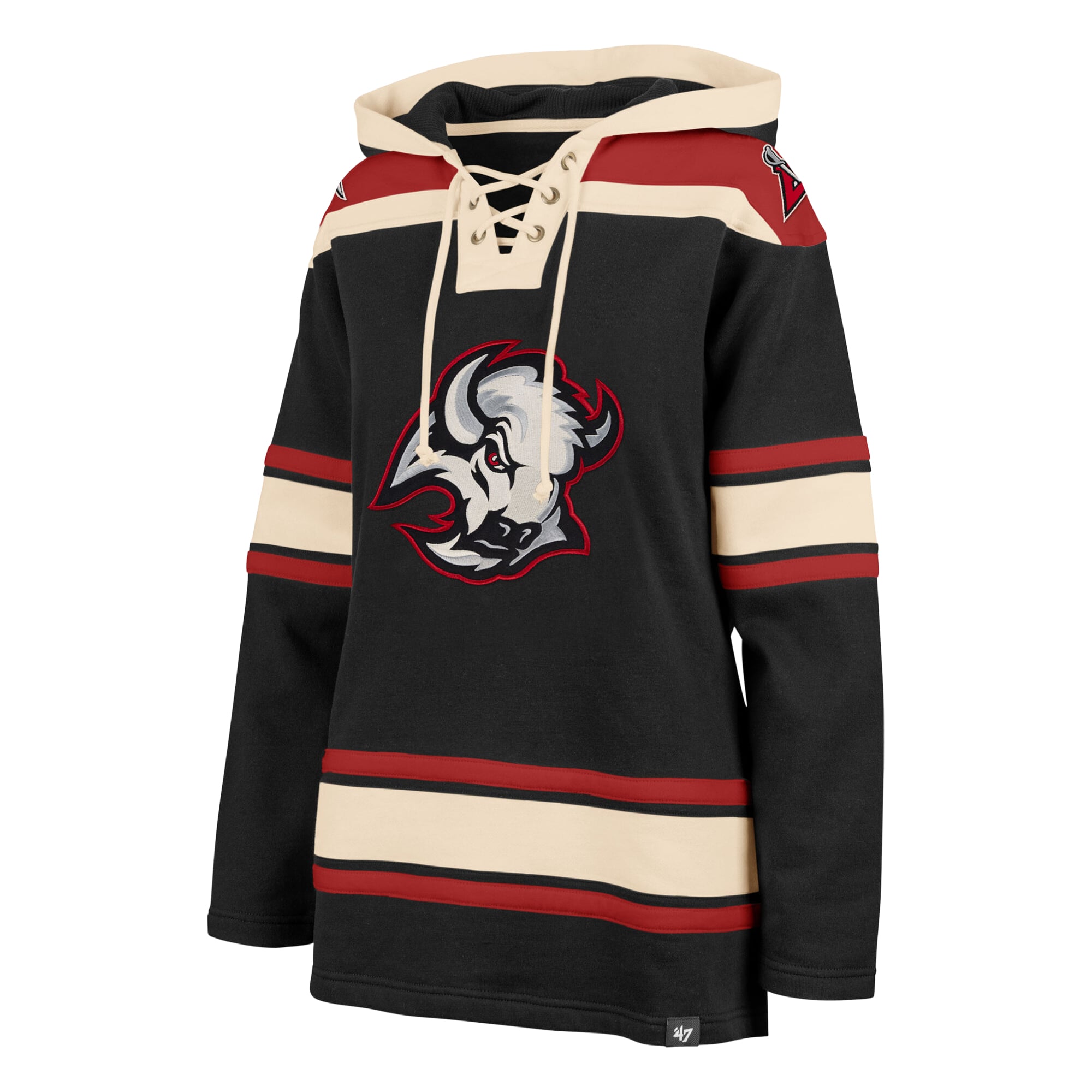 Sweat à capuche lacets Superior Lacer '47 Black Buffalo Sabres pour femme