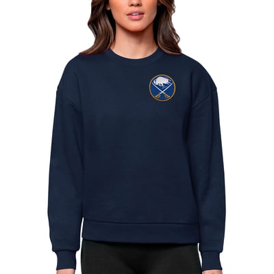 Buffalo Sabres Antigua Women's Victory Crewneck Pullover Sweatshirt - Navy