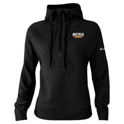 Buffalo Sabres Columbia Women's Half-Zip Swingcraft Tri-Blend Hoodie - Black
