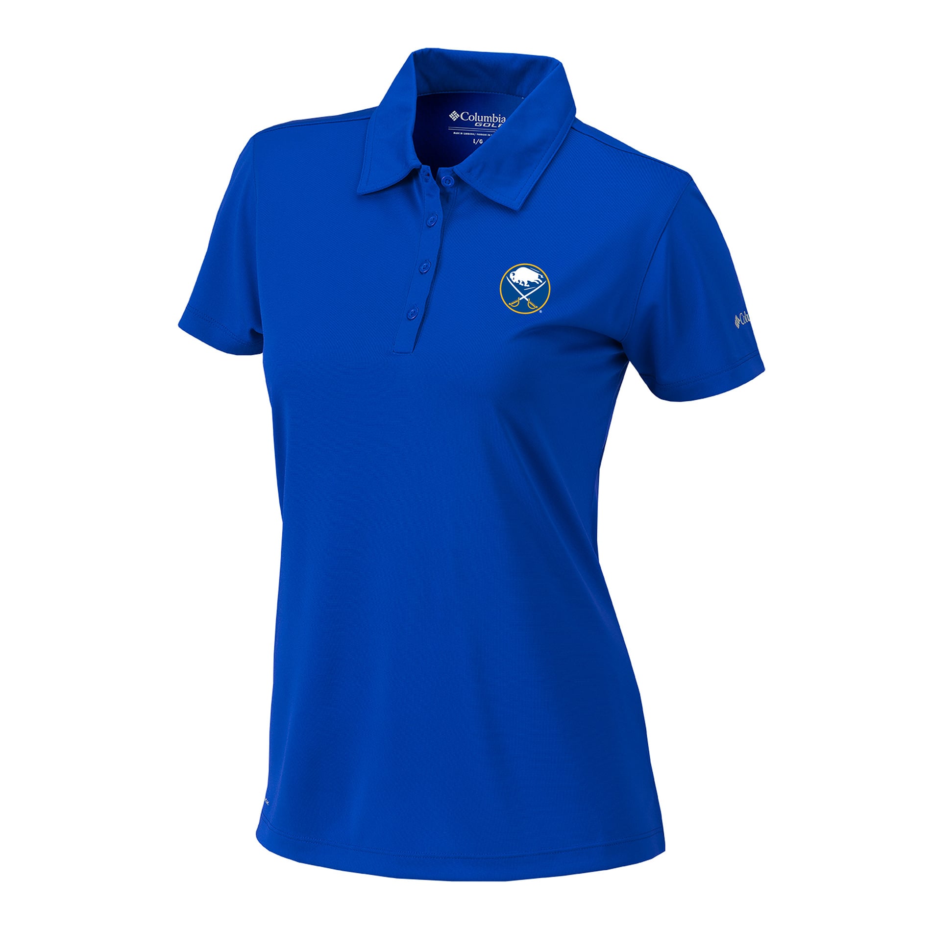 Polo Birdie Omni-Wick pour femme Columbia Royal Buffalo Sabres
