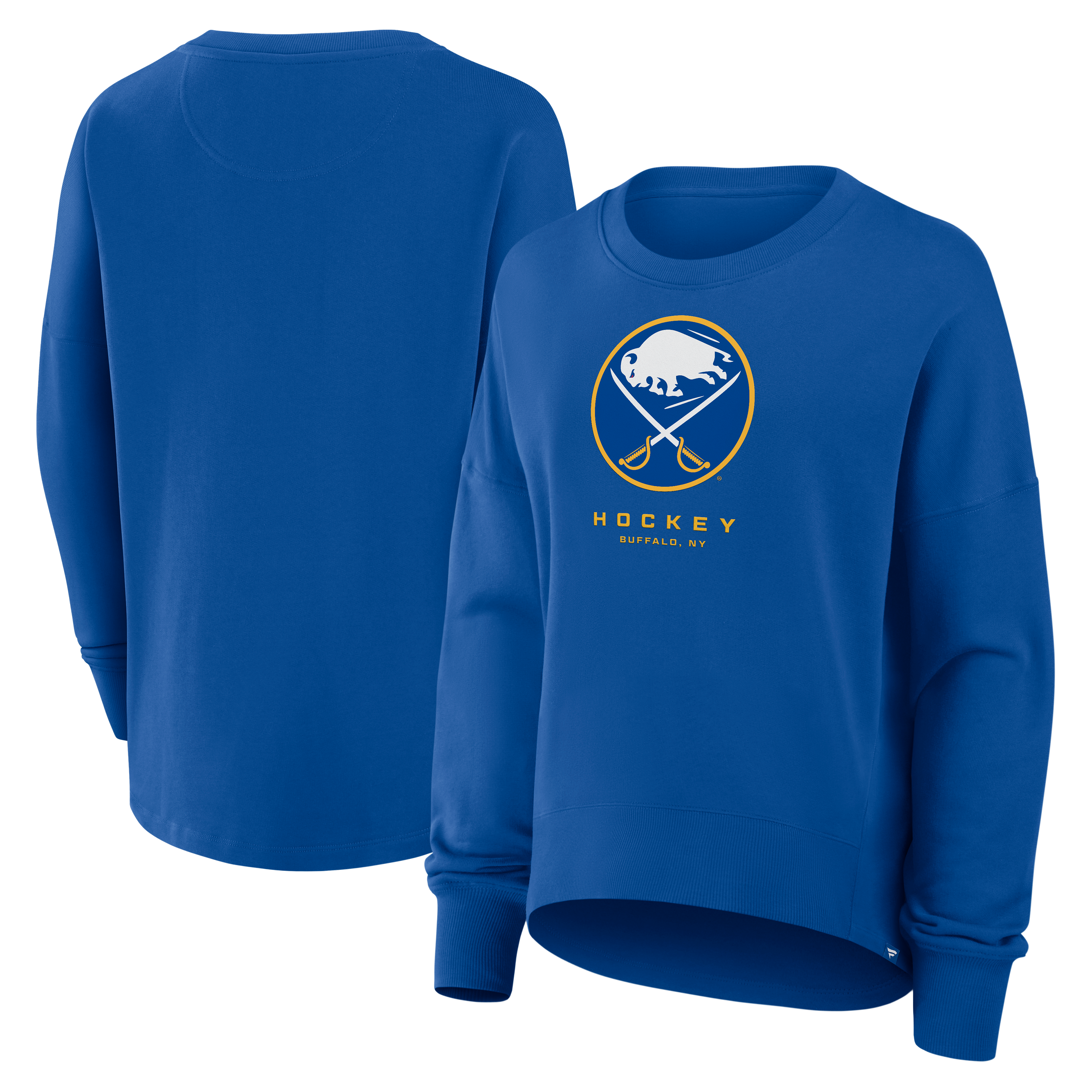 Women's Fanatics Royal Buffalo Sabres Oversized Breakaway Sweatshirt
