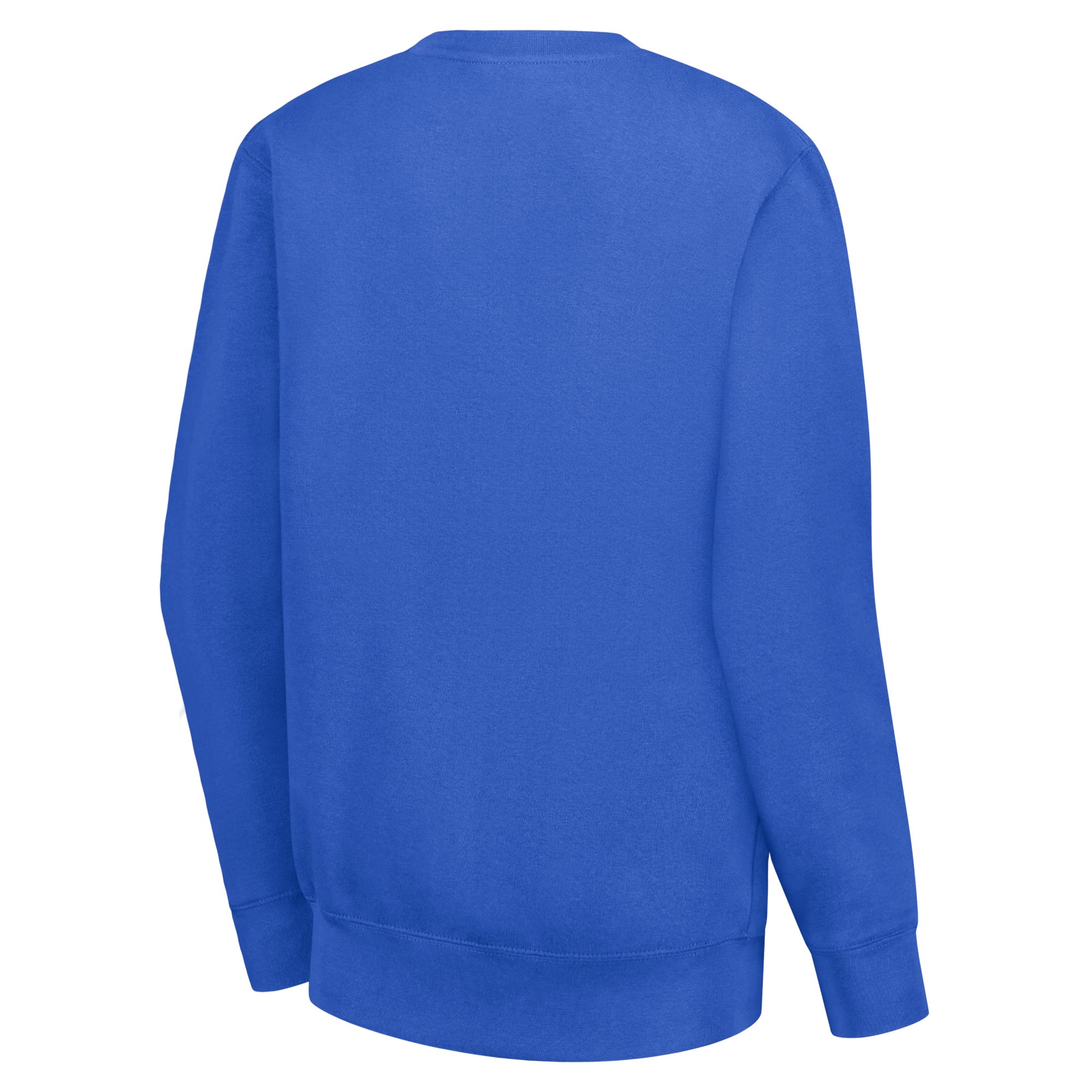 Women's G-III 4Her by Carl Banks Royal Buffalo Sabres Collage Graphic Fleece Long Sleeve Pullover Sweatshirt