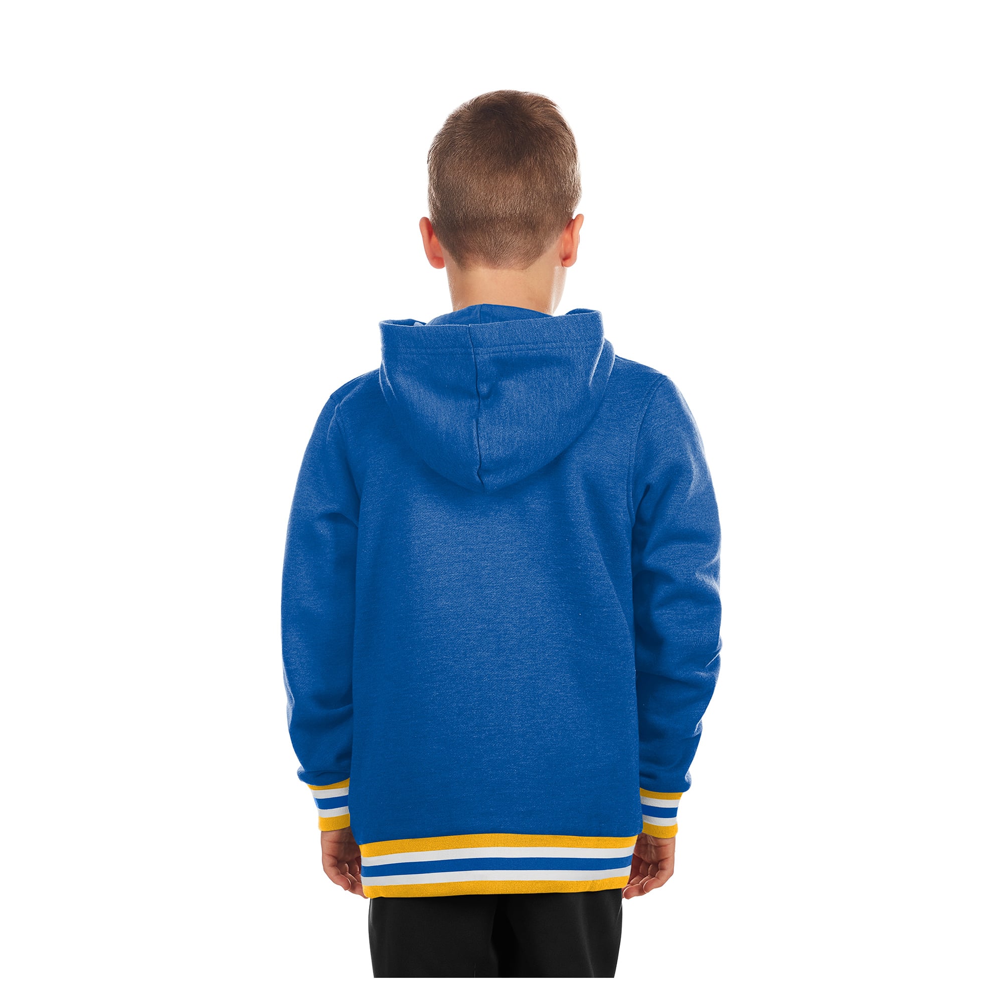 Youth New Era Royal Buffalo Sabres Knit Trim Pullover Hoodie