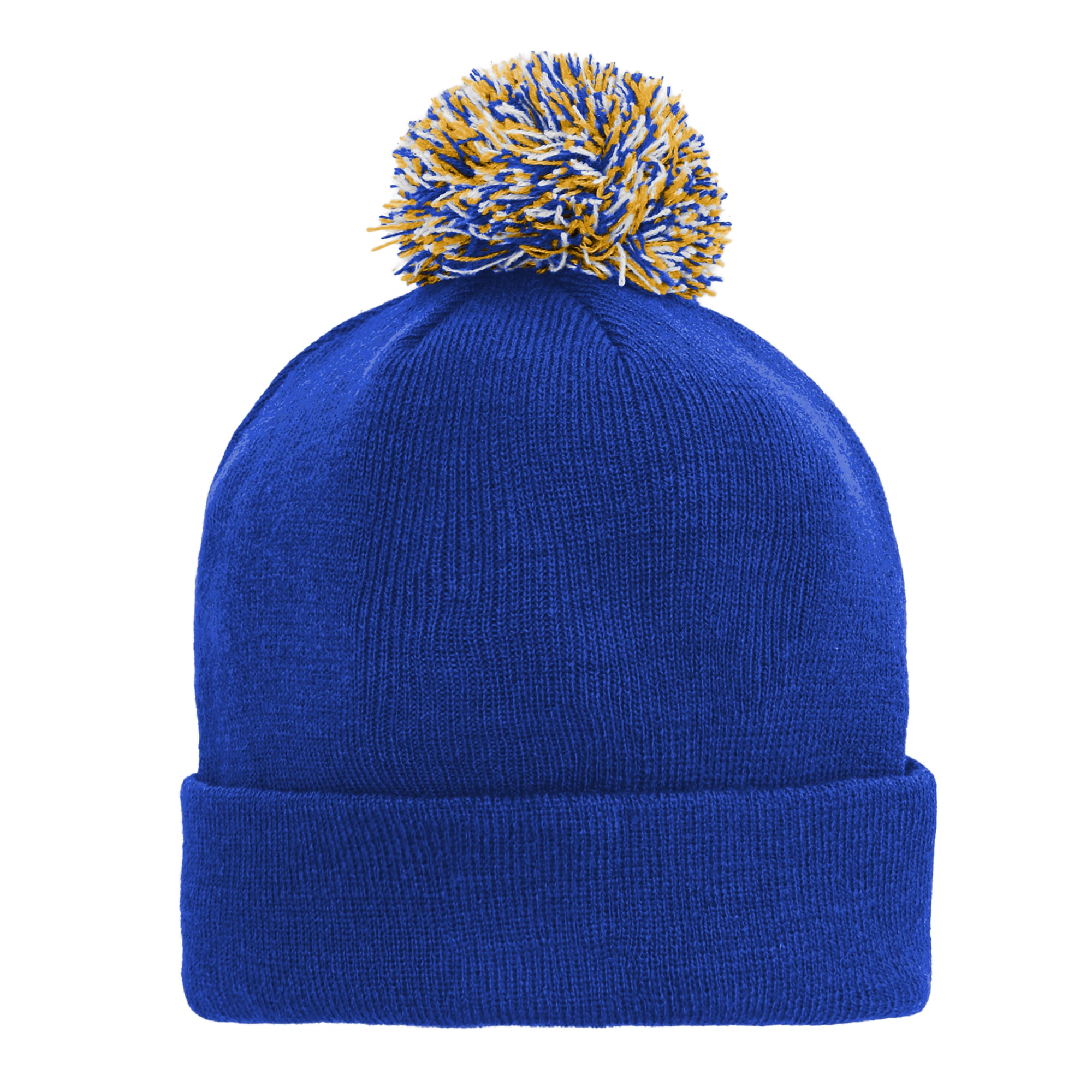 Bonnet tricoté à revers avec pompon, modèle Royal Buffalo Sabres, pour enfant de la marque Outerstuff.