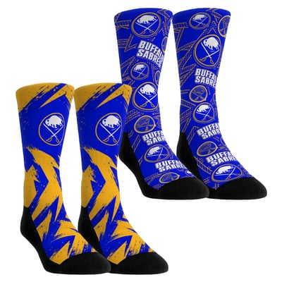  Buffalo Sabres Rock Em Youth Game Day Two-Pack Crew Socks - Blue