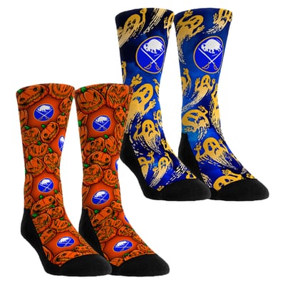  Buffalo Sabres Rock Em Youth Halloween Crew Socks 2-Pack Set - Orange