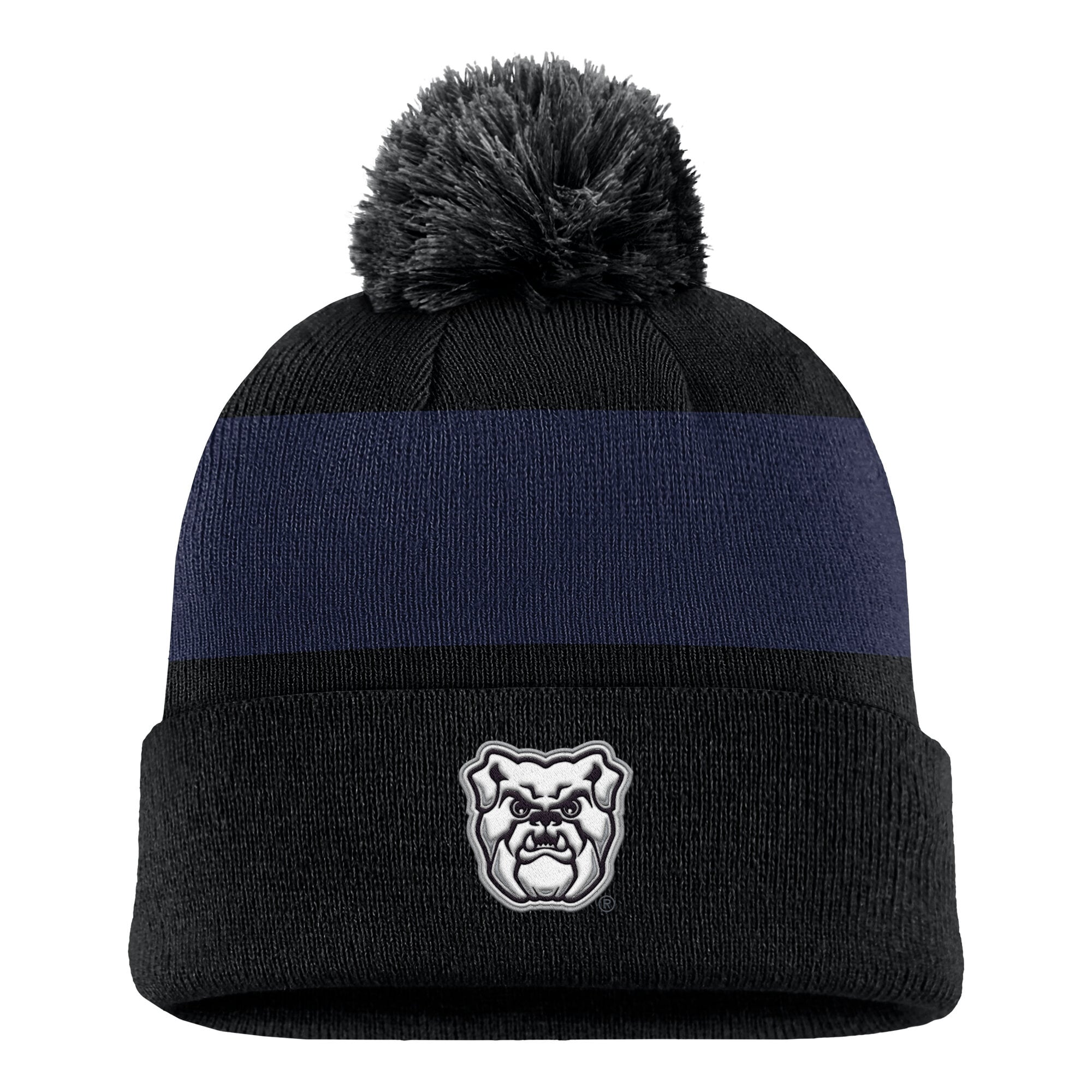 Bonnet à rayures et logo Nike Black Butler Bulldogs Primetime pour homme avec pompon