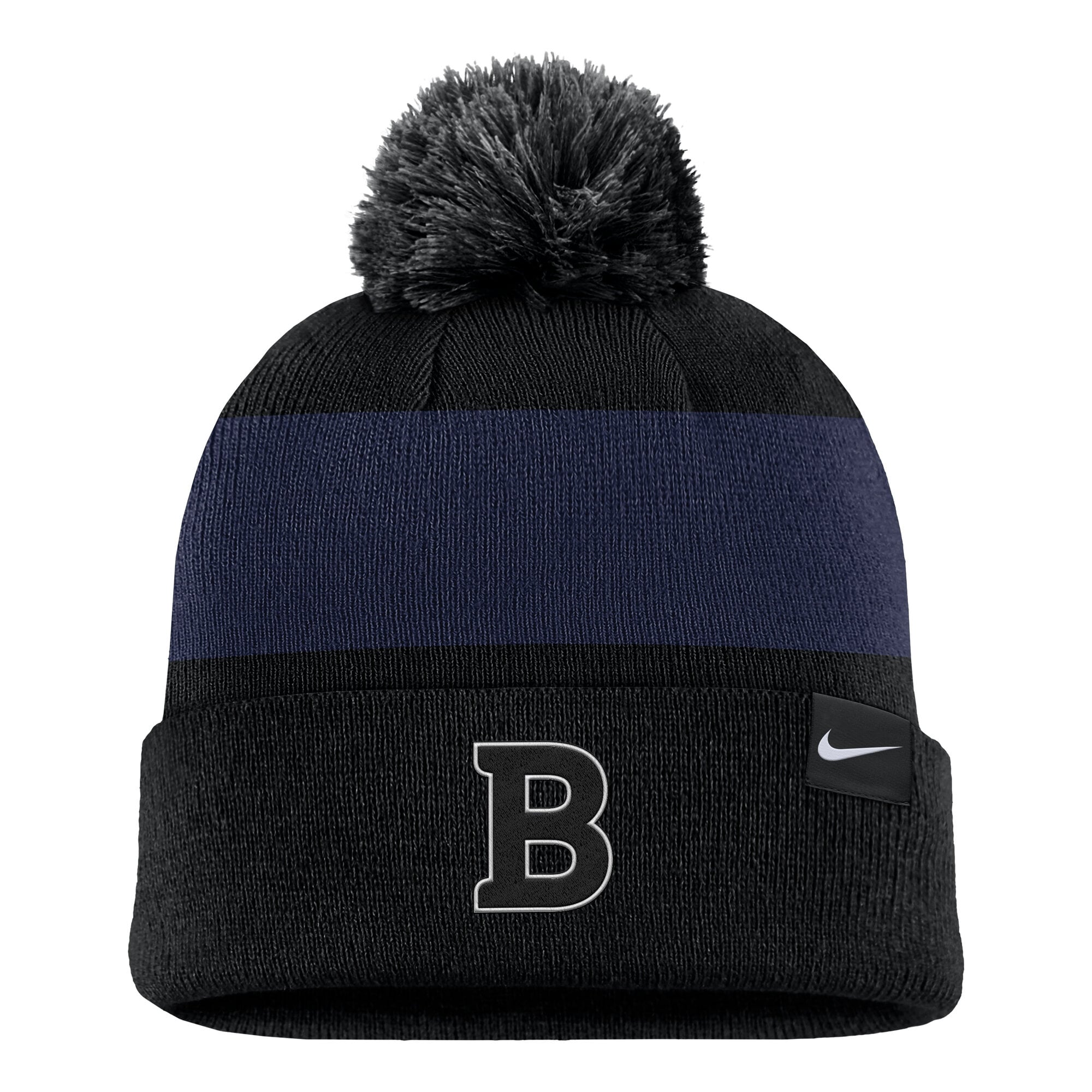 Bonnet à rayures et logo Nike Black Butler Bulldogs Primetime pour homme avec pompon