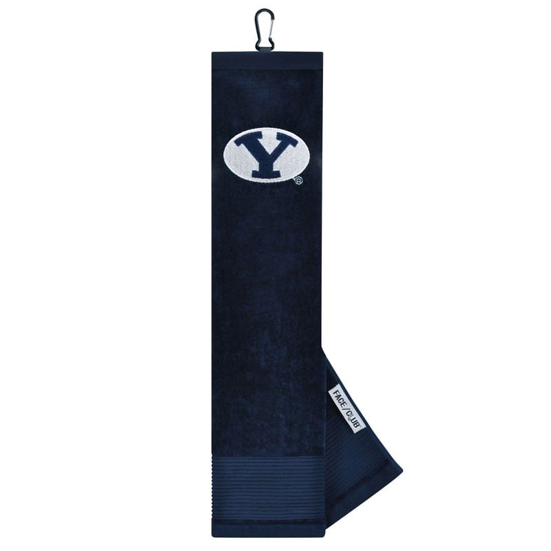Serviette de toilette BYU Cougars 16" x 24" à trois volets (face et club)