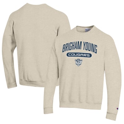 BYU Cougars Champion Powerblend Sweatshirt - Oatmeal