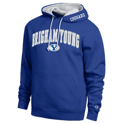  BYU Cougars Champion Arch Tackle Twill Hoodie - Royal