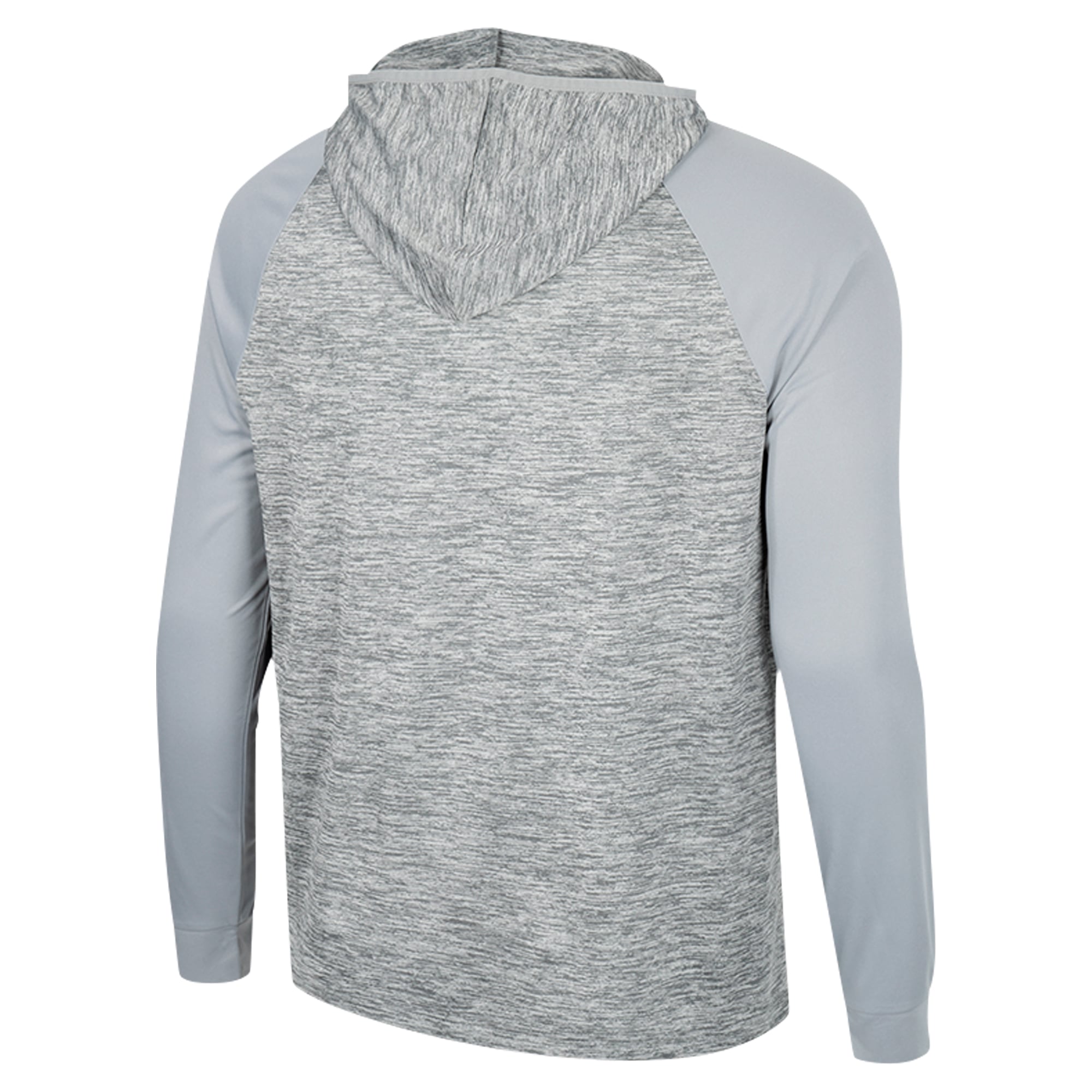 Men's Colosseum Gray BYU Cougars Cybernetic Raglan Quarter-Zip Hooded Top