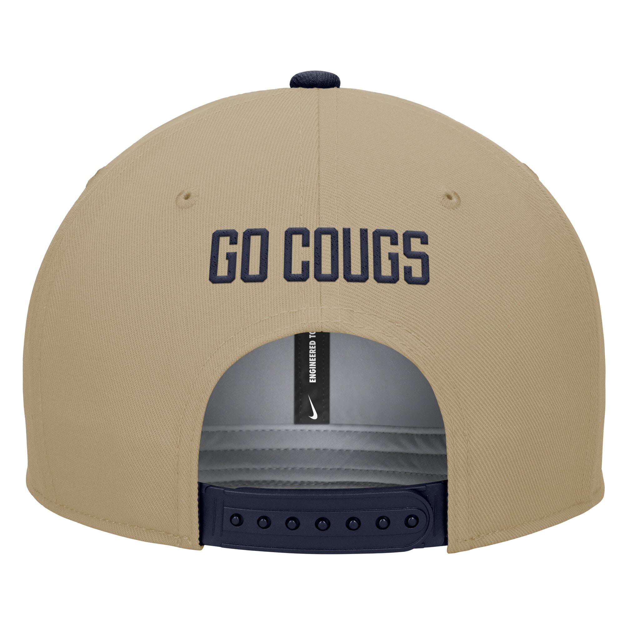 Casquette Nike Pro Dri-FIT pour homme, beige/marine, BYU Cougars